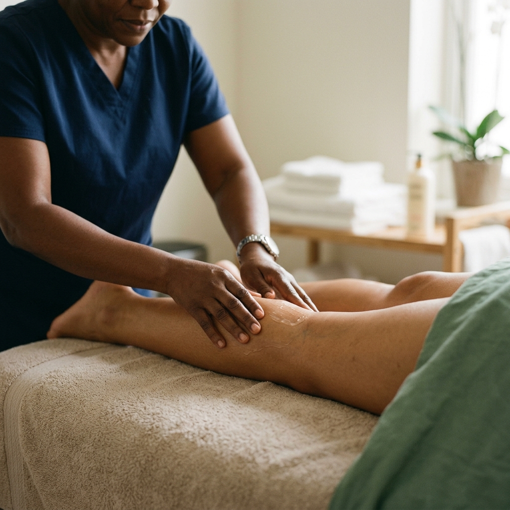 Lymphatic therapy session